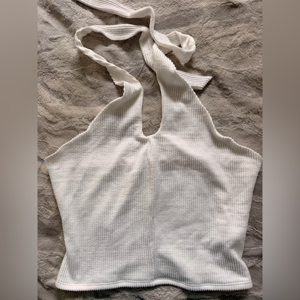 SO White Halter Top